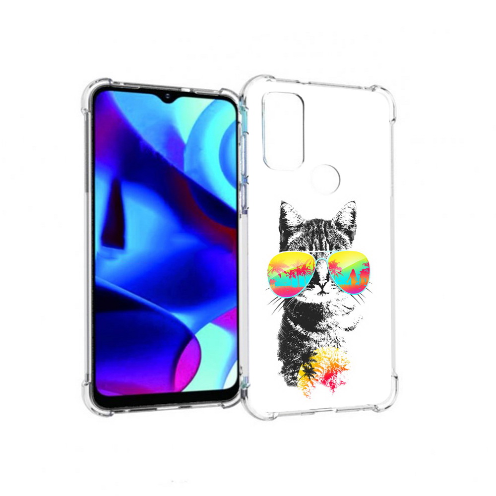 

Чехол MyPads Tocco для Motorola Moto G крутой кот (PT227075.349.425), Прозрачный, Tocco