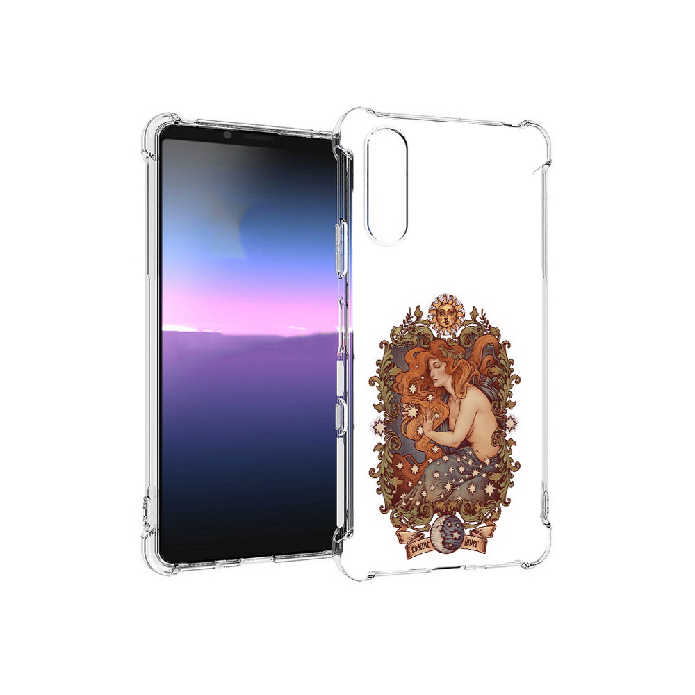 

Чехол MyPads Tocco для Sony Xperia 10 III звездная девушка абстракция (PT161504.223.351), Прозрачный, Tocco