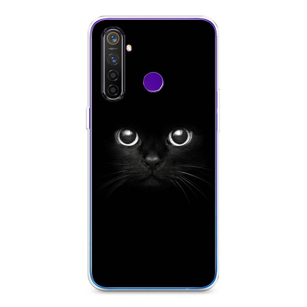 

Чехол Awog на Realme 5 Pro "Взгляд черной кошки", Разноцветный, 251650-1
