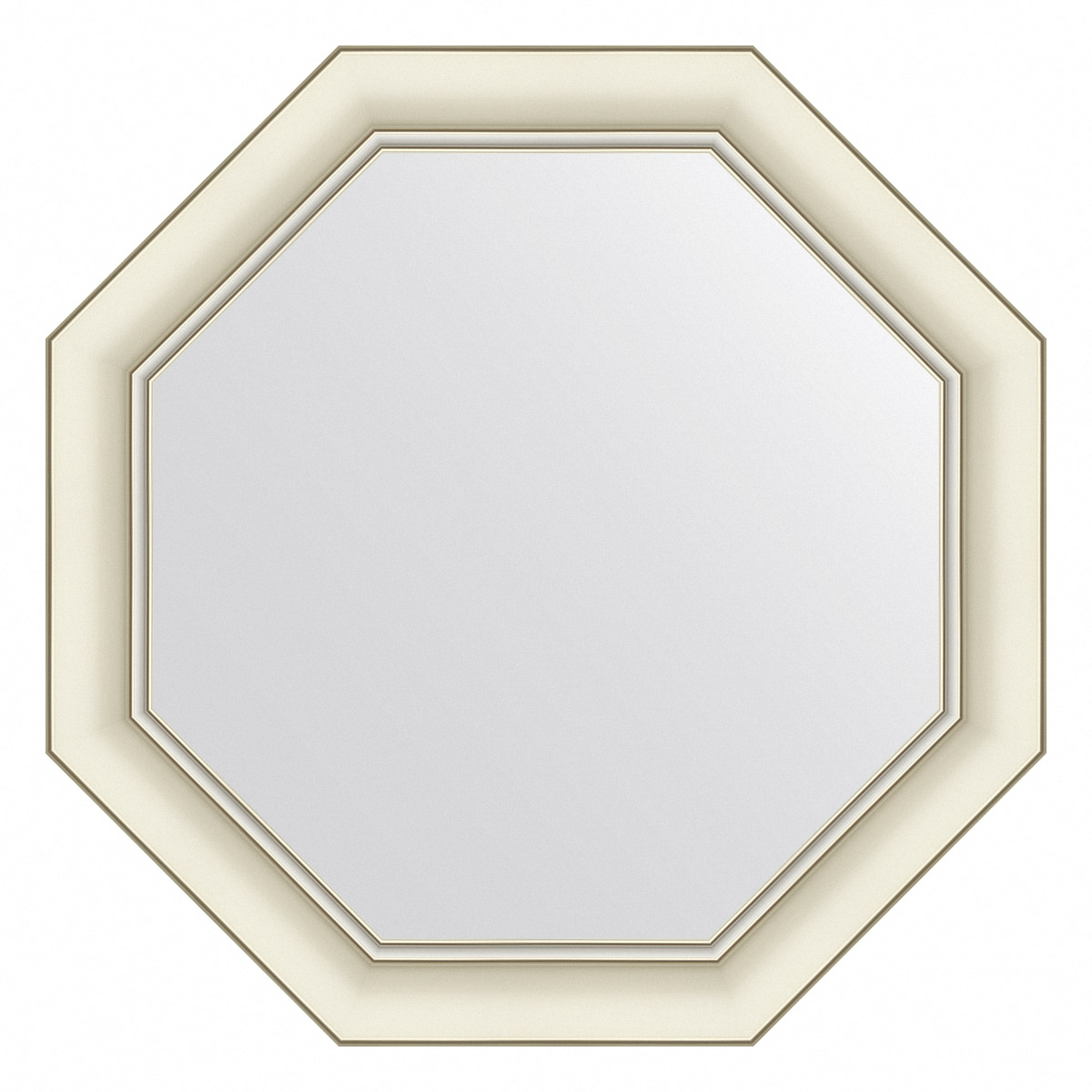 

Зеркало в раме 56x56см Evoform BY 7437 белый с серебром, Серебристый, BY 7437