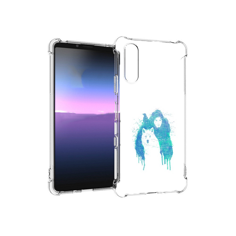 

Чехол MyPads Tocco для Sony Xperia 10 III джон сноу (PT161504.223.323), Прозрачный, Tocco