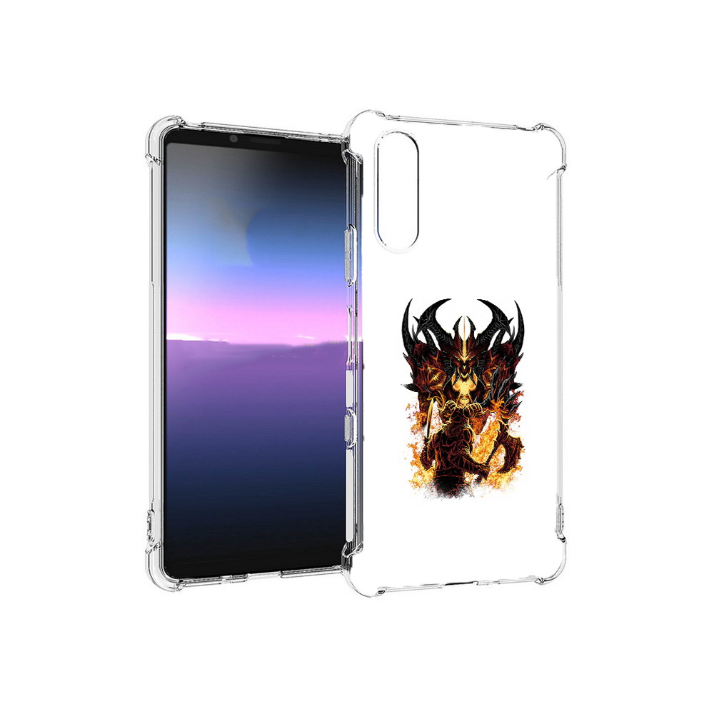 

Чехол MyPads Tocco для Sony Xperia 10 III демон shadow fiend (PT161504.223.318), Прозрачный, Tocco