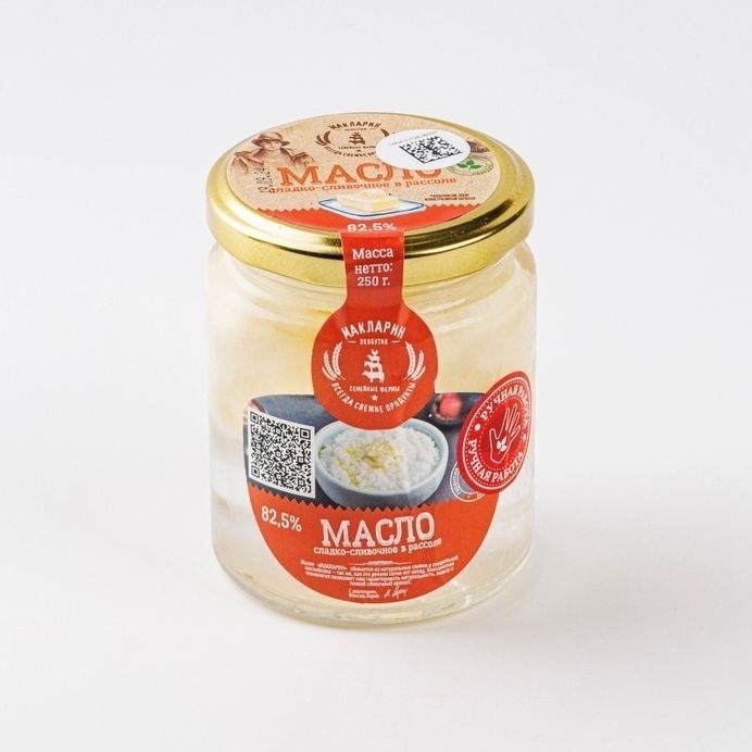 

Сливочное масло ВкусВилл в рассоле 82,5% БЗМЖ 250 г