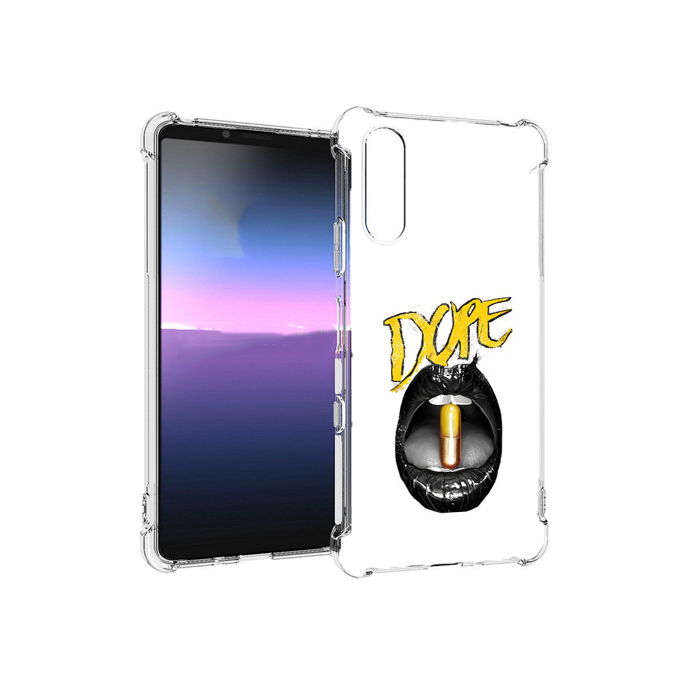 

Чехол MyPads Tocco для Sony Xperia 10 III губы (PT161504.223.303), Прозрачный, Tocco