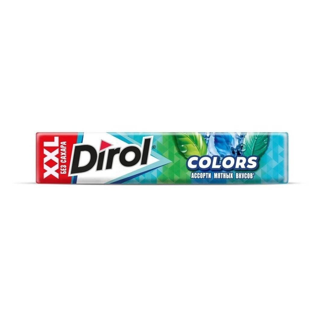 Жевательная резинка Dirol Colors XXL 19 г в ассортименте вкус по наличию 36₽