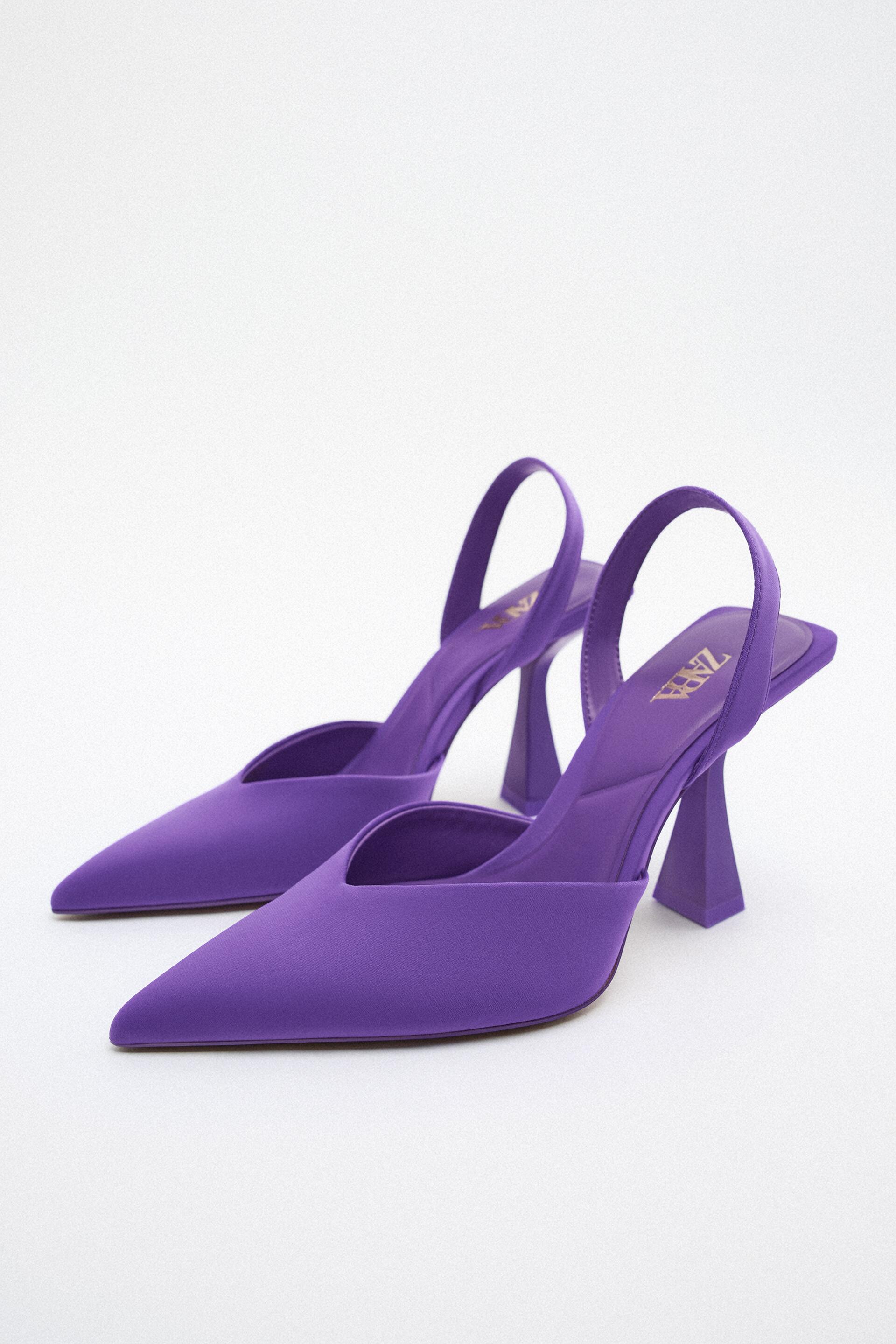 

Туфли женские ZARA 184756 фиолетовые 37 RU (доставка из-за рубежа), 184756