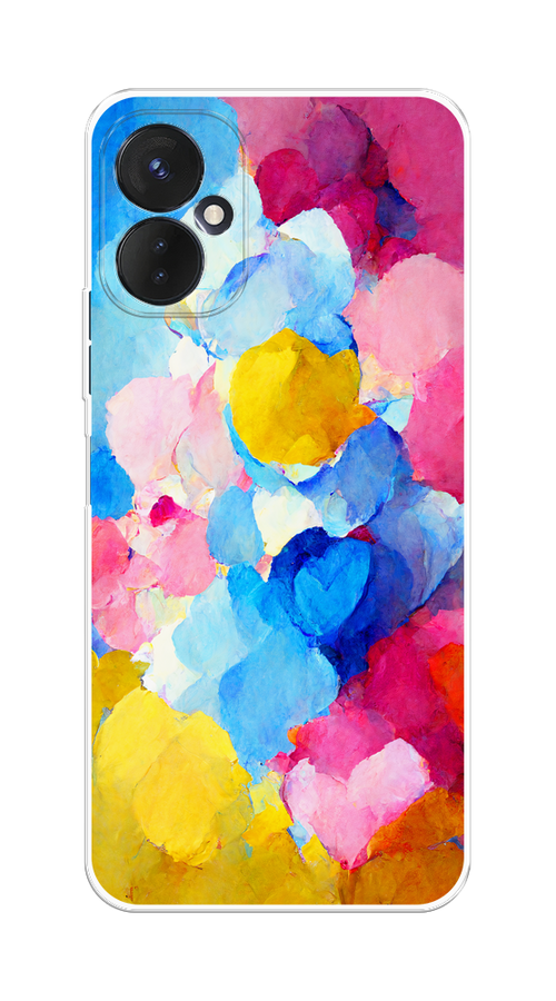 

Чехол на Tecno Spark 9 Pro "Яркие пятна", Синий;голубой;желтый;розовый, 301950-1