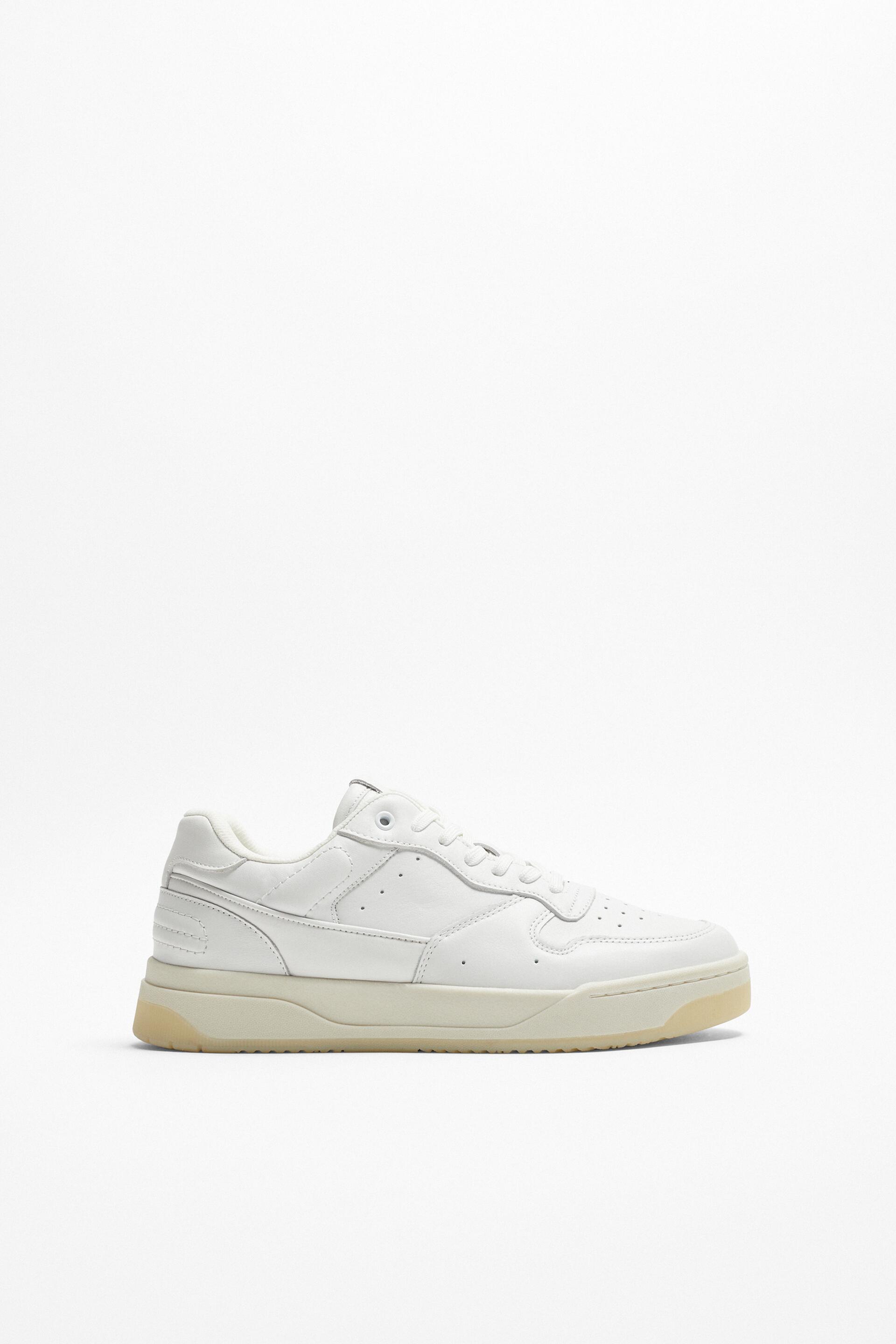

Кеды мужские ZARA 12235020 белые 47 RU (доставка из-за рубежа), 12235020