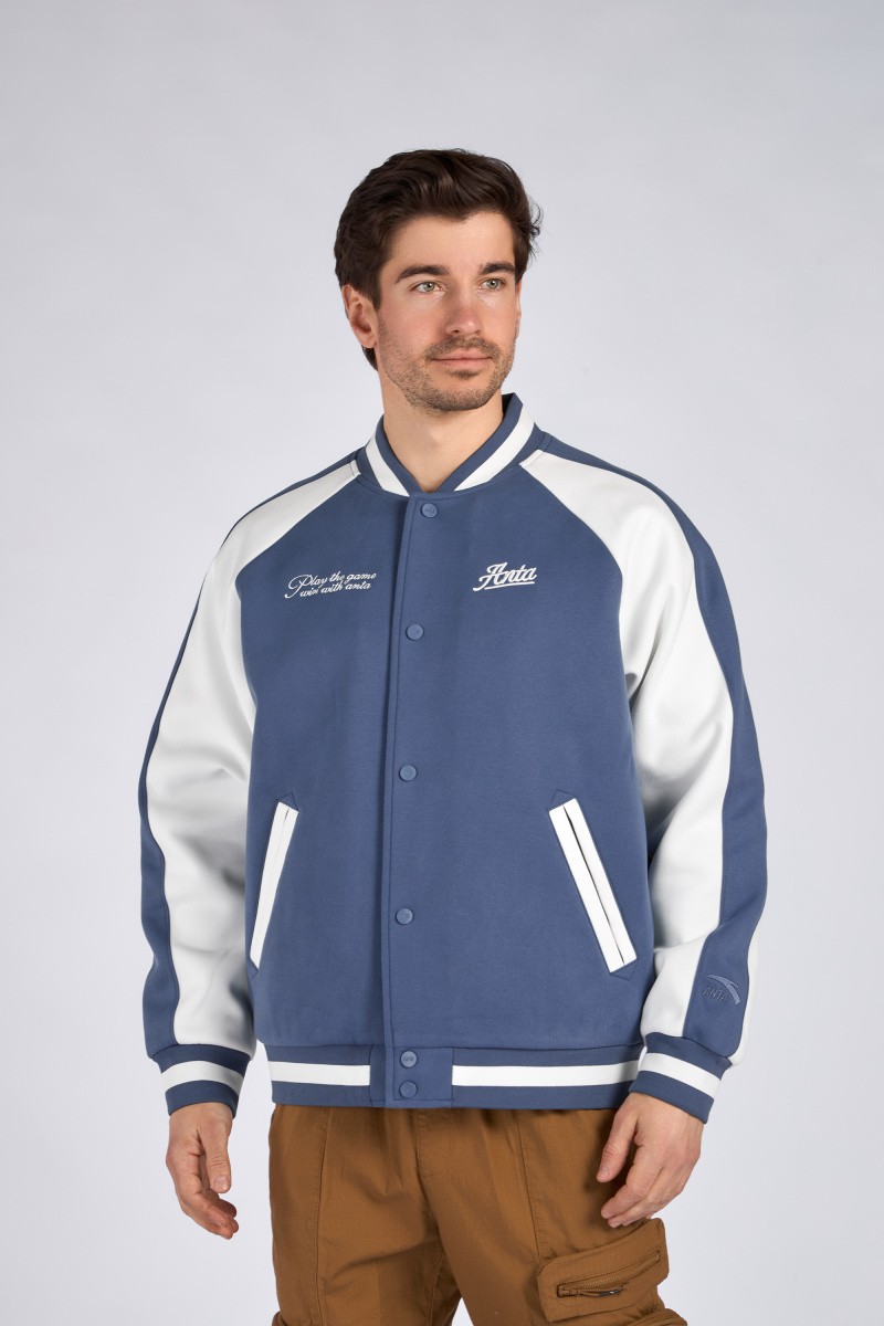 Бомбер мужской Anta 852418734N Vintage sports A-SPORTS SHAPE синий L