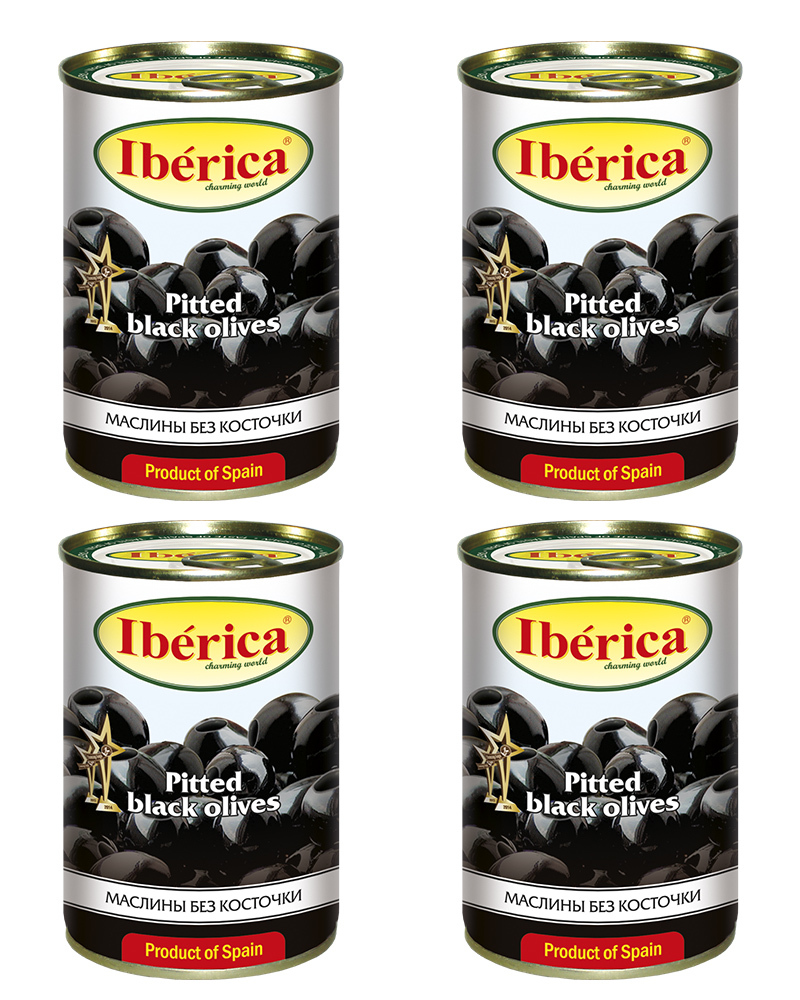 

Маслины Iberica Без Косточки 420 гр. из 4 шт.