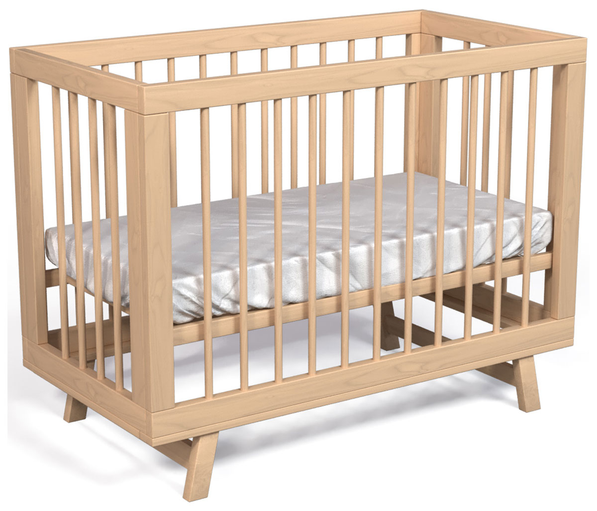 Кроватка для новорожденного Lilla Aria, дерево, 469940 скамейка гимнастическая эконом 200 см щит дерево ножки дерево dinamika zso 003414
