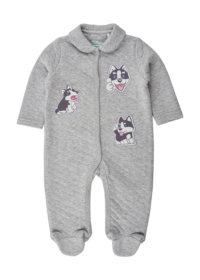 

Комбинезон детский Kari Baby AW24B20003508, серый, 74, 234452