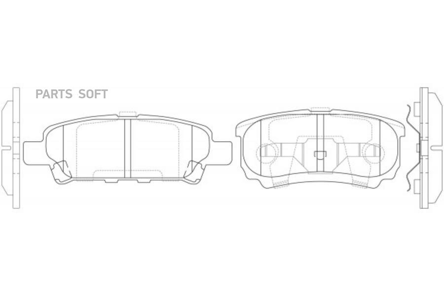 

Колодки Зад. Mitsubishi Lancer,Outlander 03=> SB Nagamochi bp23502