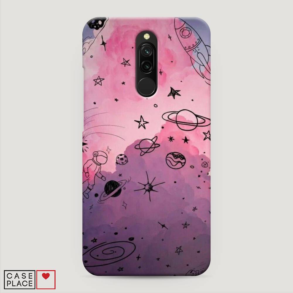 

Пластиковый чехол "Радуга планет 3" на Xiaomi Redmi 8, 37120-3