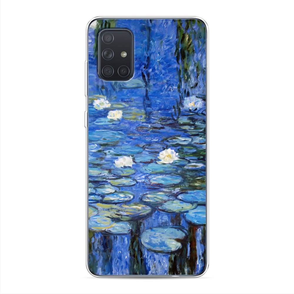 

Чехол для Samsung Galaxy A71 4G "Нарисованный пруд", Синий;зеленый, 29050-4