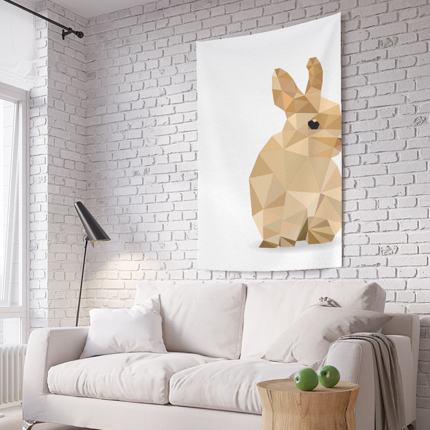 

Вертикальное фотопанно на стену JoyArty Мозаичный заяц 150x200 см, Мозаичный заяц