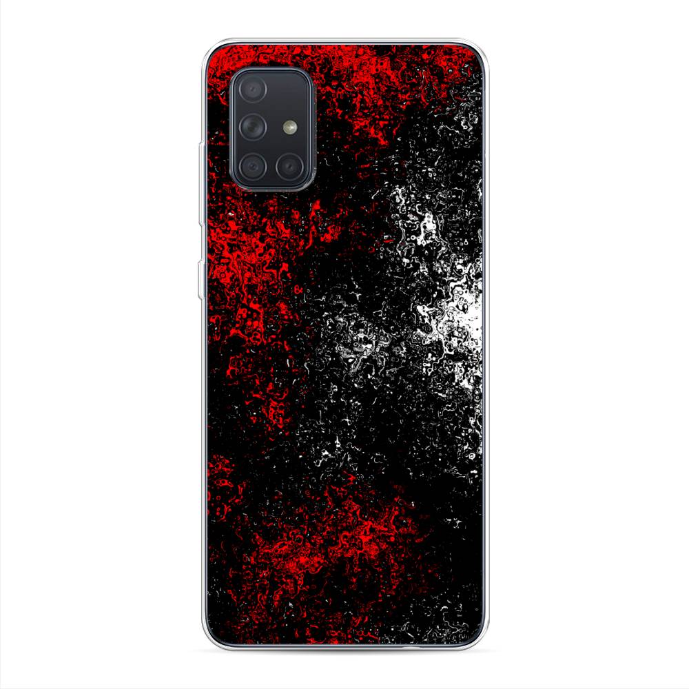 

Чехол для Samsung Galaxy A71 4G "Монотипия", Красный;черный;белый, 29050-3