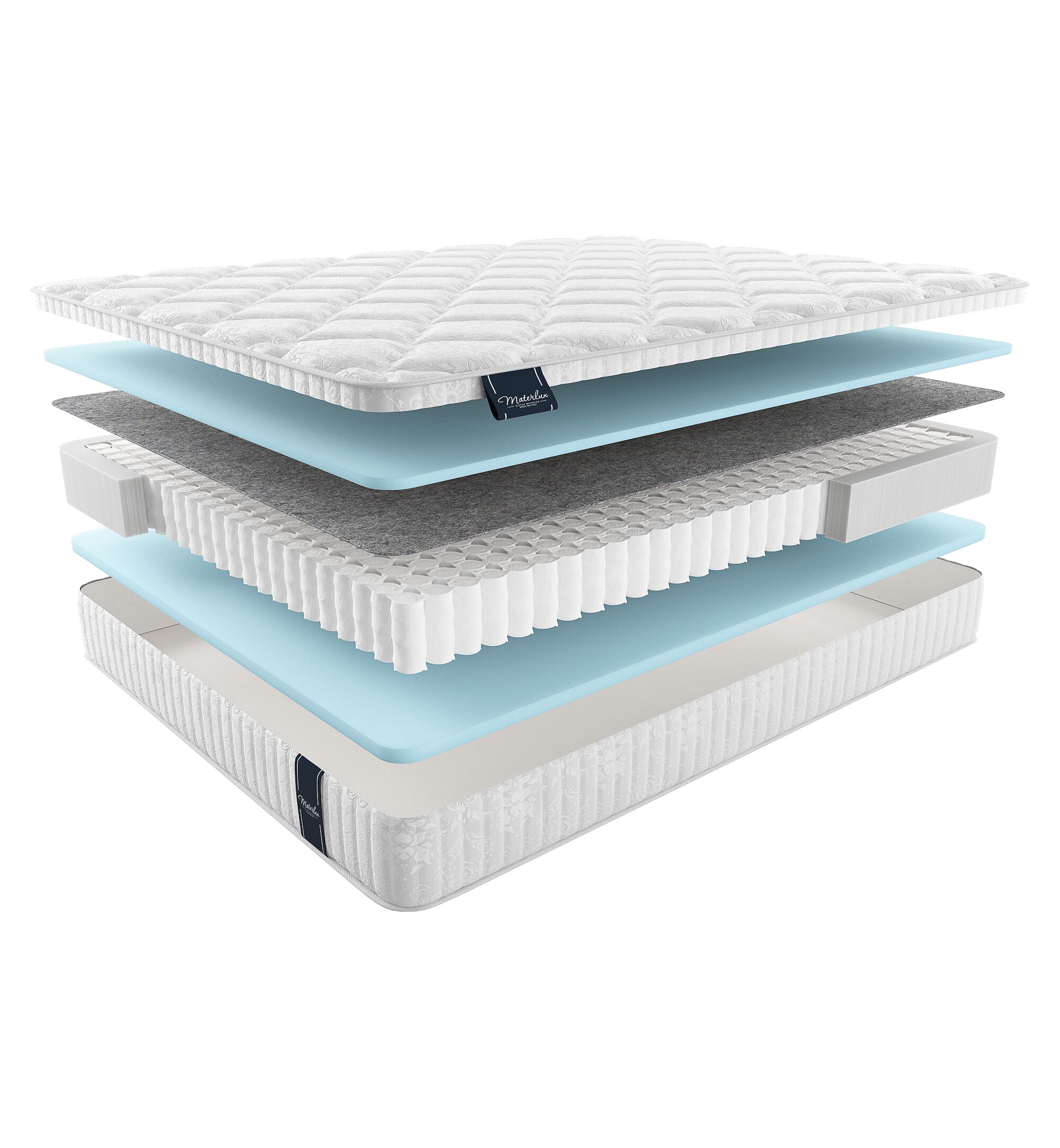 

Матрас Materlux Light Metauro 170х210, Бежевый;белый;серый;серебристый, Metauro