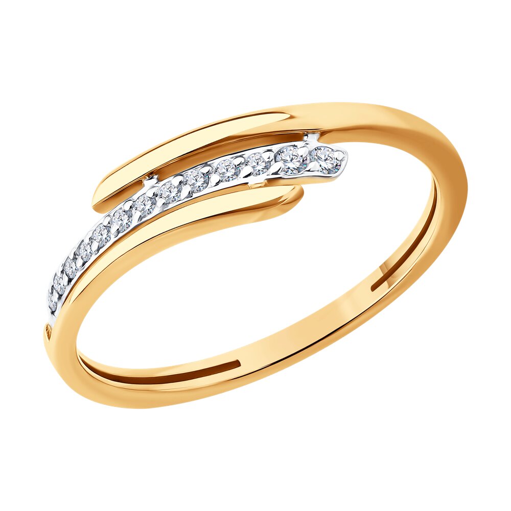 

Кольцо из золота р. , Diamant 51-110-02875-1, фианит, 51-110-02875-1