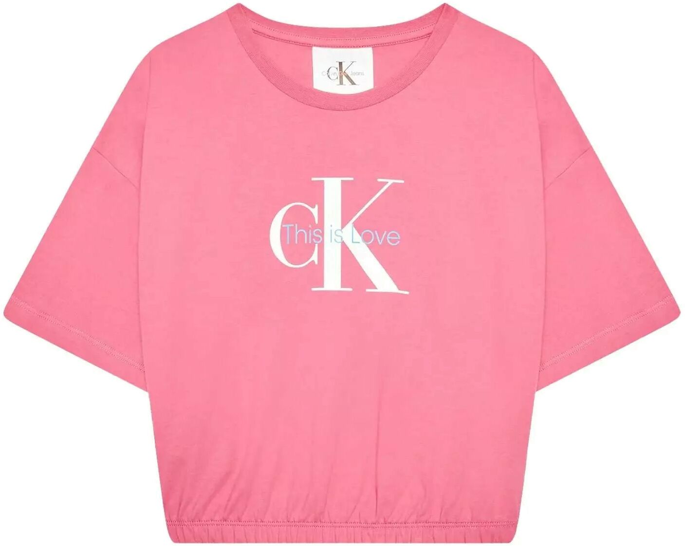 Футболка детская Calvin Klein Pride Monogram Logo Top, Розовый, 146