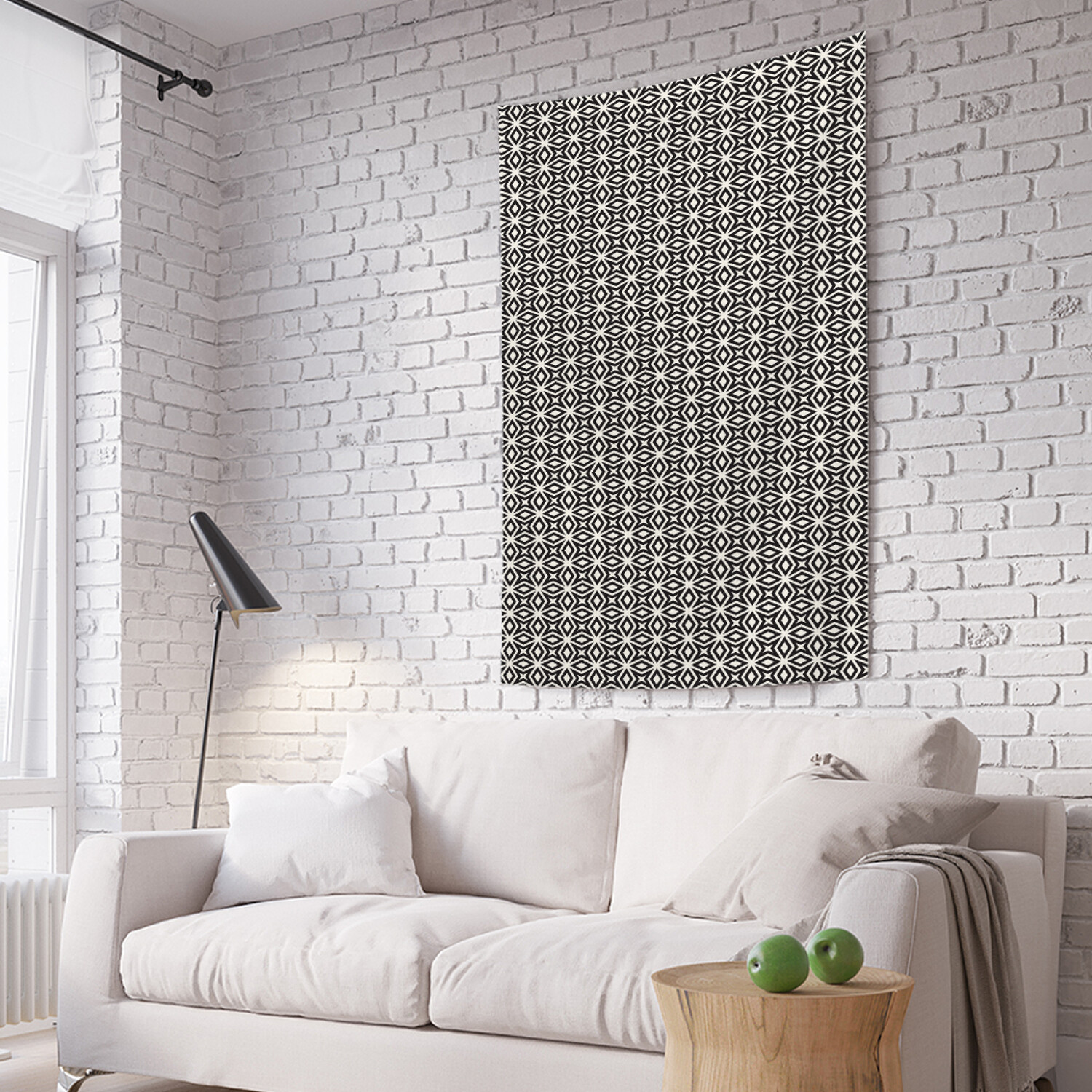 

Вертикальное фотопанно на стену JoyArty Контрастный орнамент 150x200 см, Контрастный орнамент
