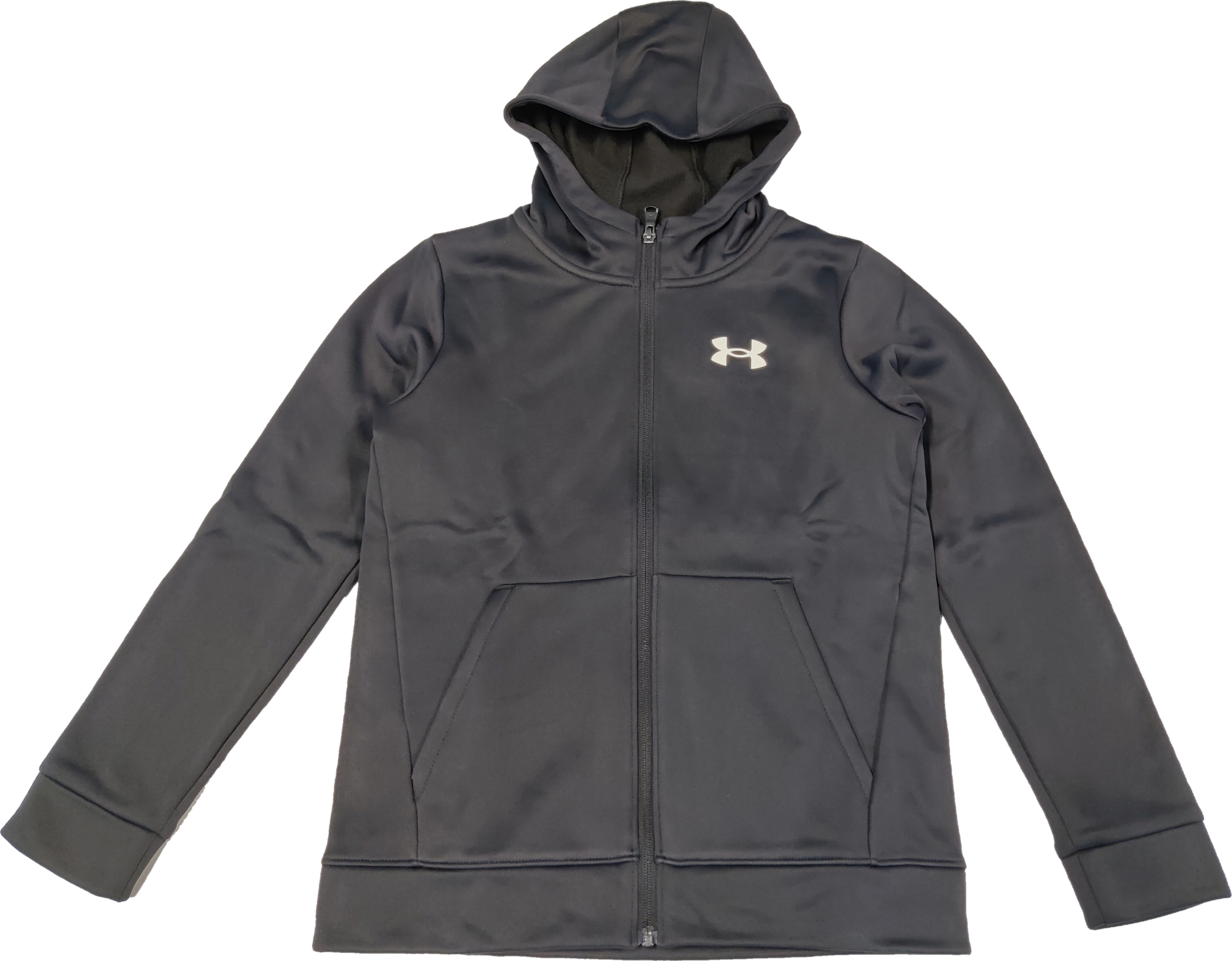 Толстовка детская Under Armour B Fleece Fz Hoodie, Черный, 152