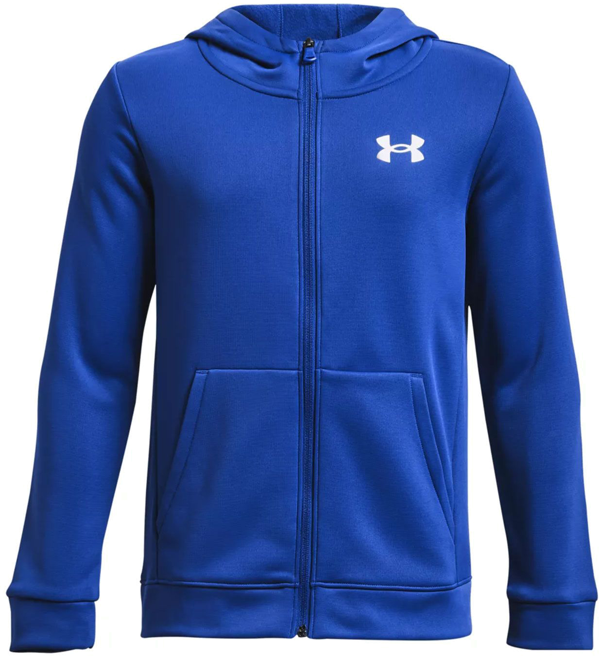 Толстовка детская Under Armour B Fleece Fz Hoodie, Синий, 152