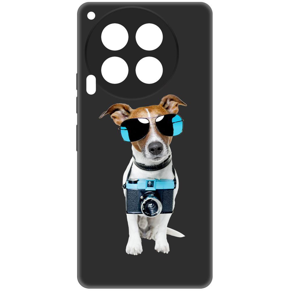 

Чехол-накладка Krutoff Soft Case Пес-турист для TECNO Camon 30 5G черный