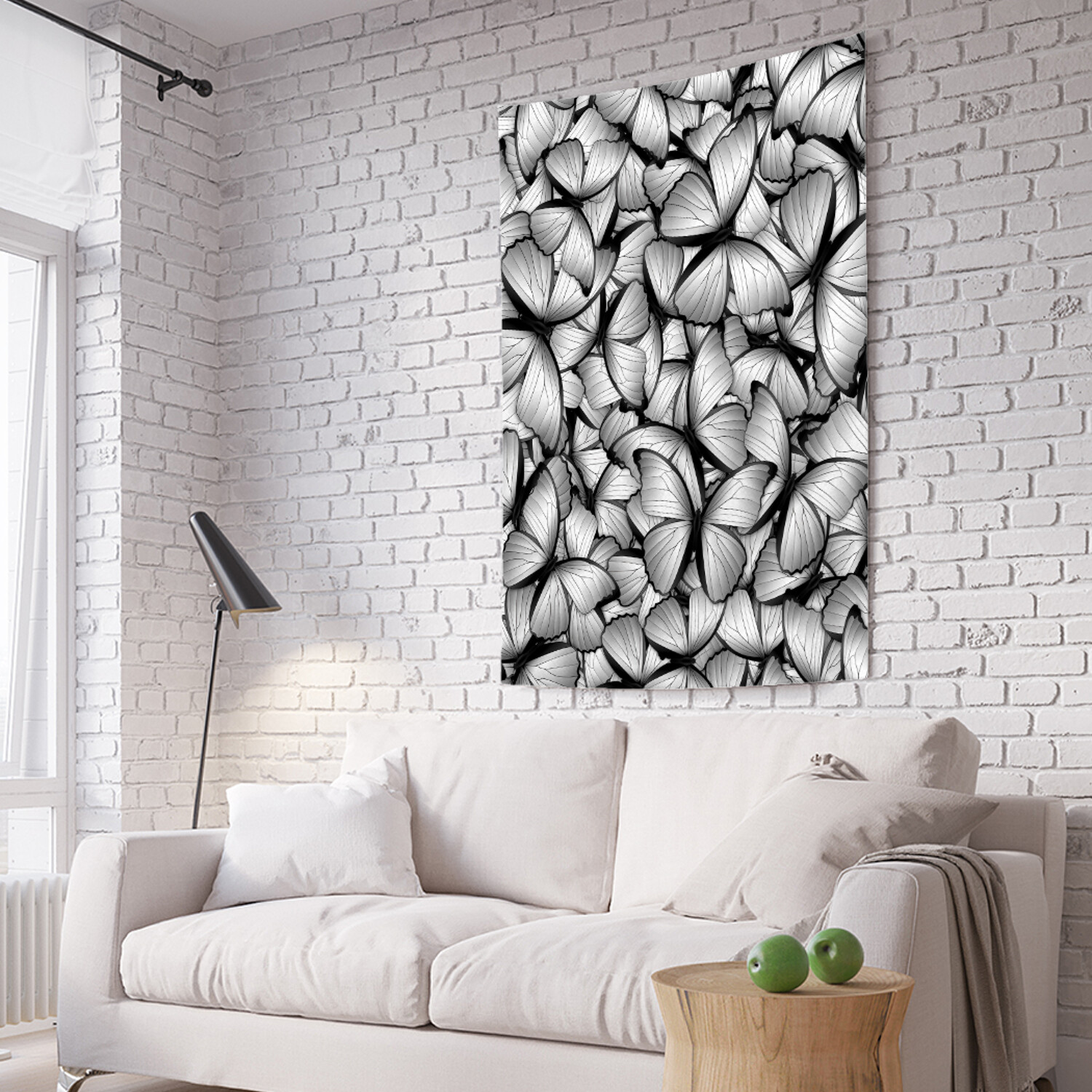 

Вертикальное фотопанно на стену JoyArty Монохромные мотыльки 150x200 см, Монохромные мотыльки