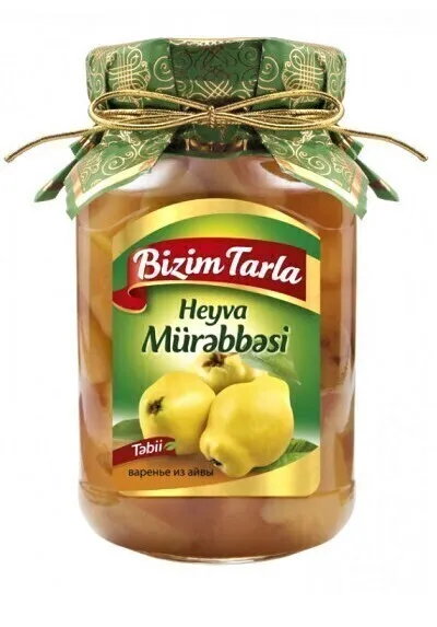 

Из Азербайджана: Варенье Bizim Tarla из айвы, 400 г