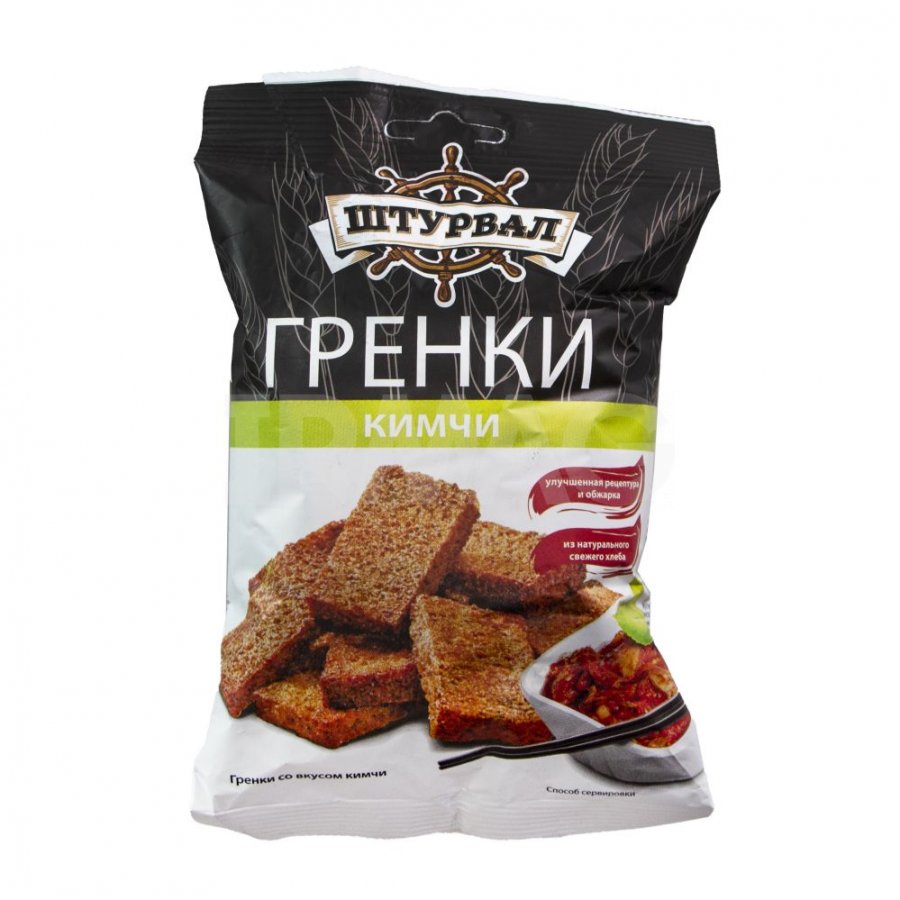 Гренки Штурвал со вкусом кимчи, 100 г