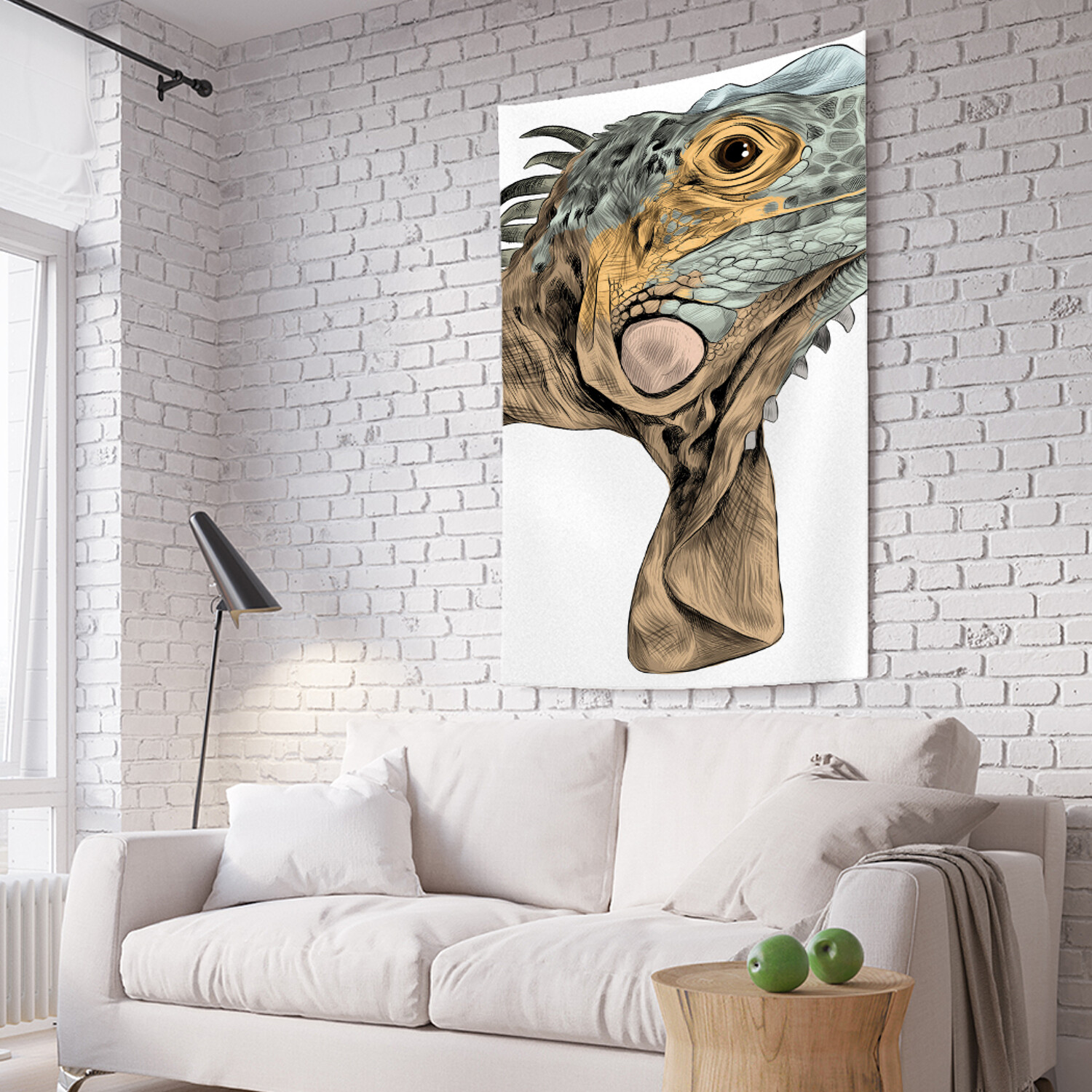

Вертикальное фотопанно на стену JoyArty Игуана ящерица 150x200 см, Игуана ящерица