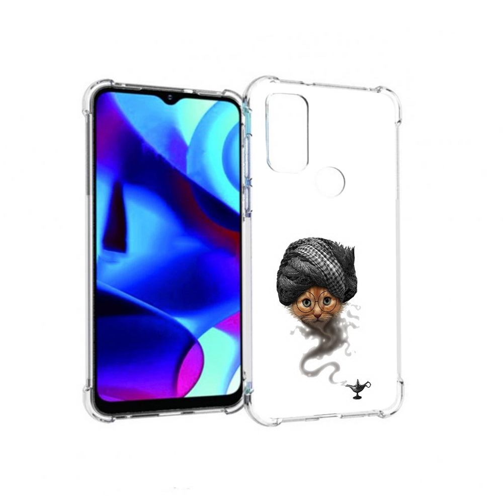 

Чехол MyPads Tocco для Motorola Moto G кот джин (PT227075.349.398), Прозрачный, Tocco