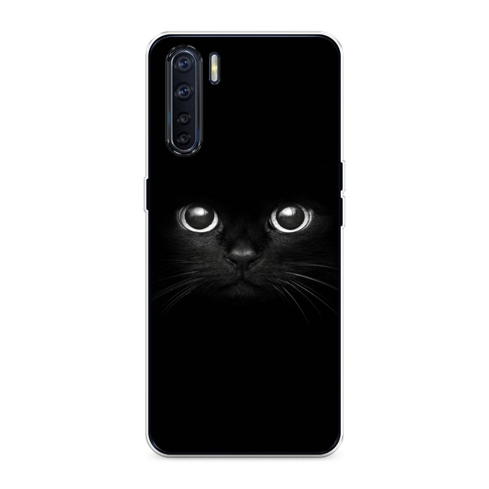 фото Чехол awog "взгляд черной кошки" для oppo a91