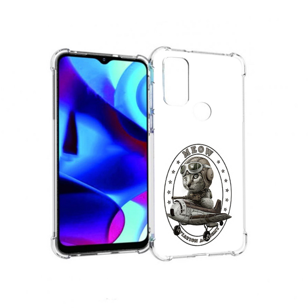 

Чехол MyPads Tocco для Motorola Moto G кот в самолете (PT227075.349.395), Прозрачный, Tocco