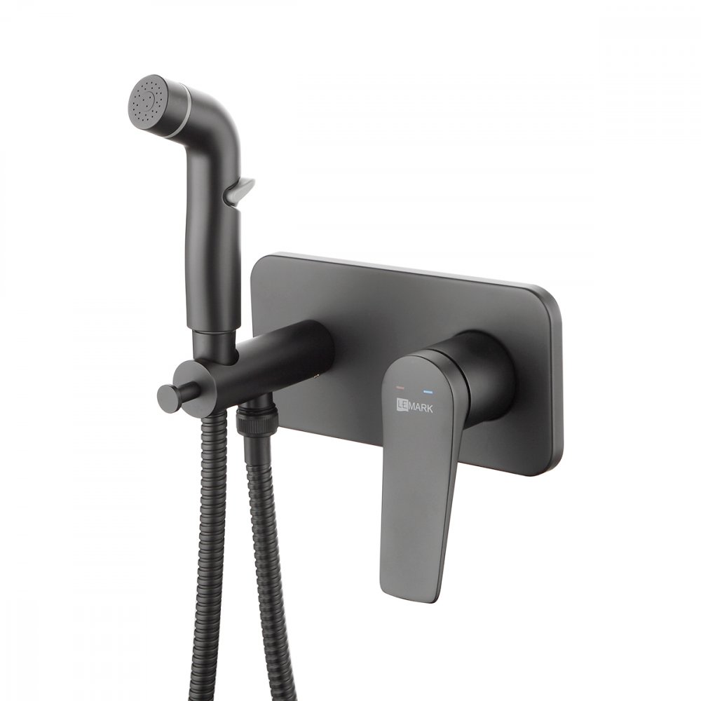 

Смеситель LEMARK Bronx LM3720BL с гигиеническим душем, встраиваемый, Серый, LM3720BL