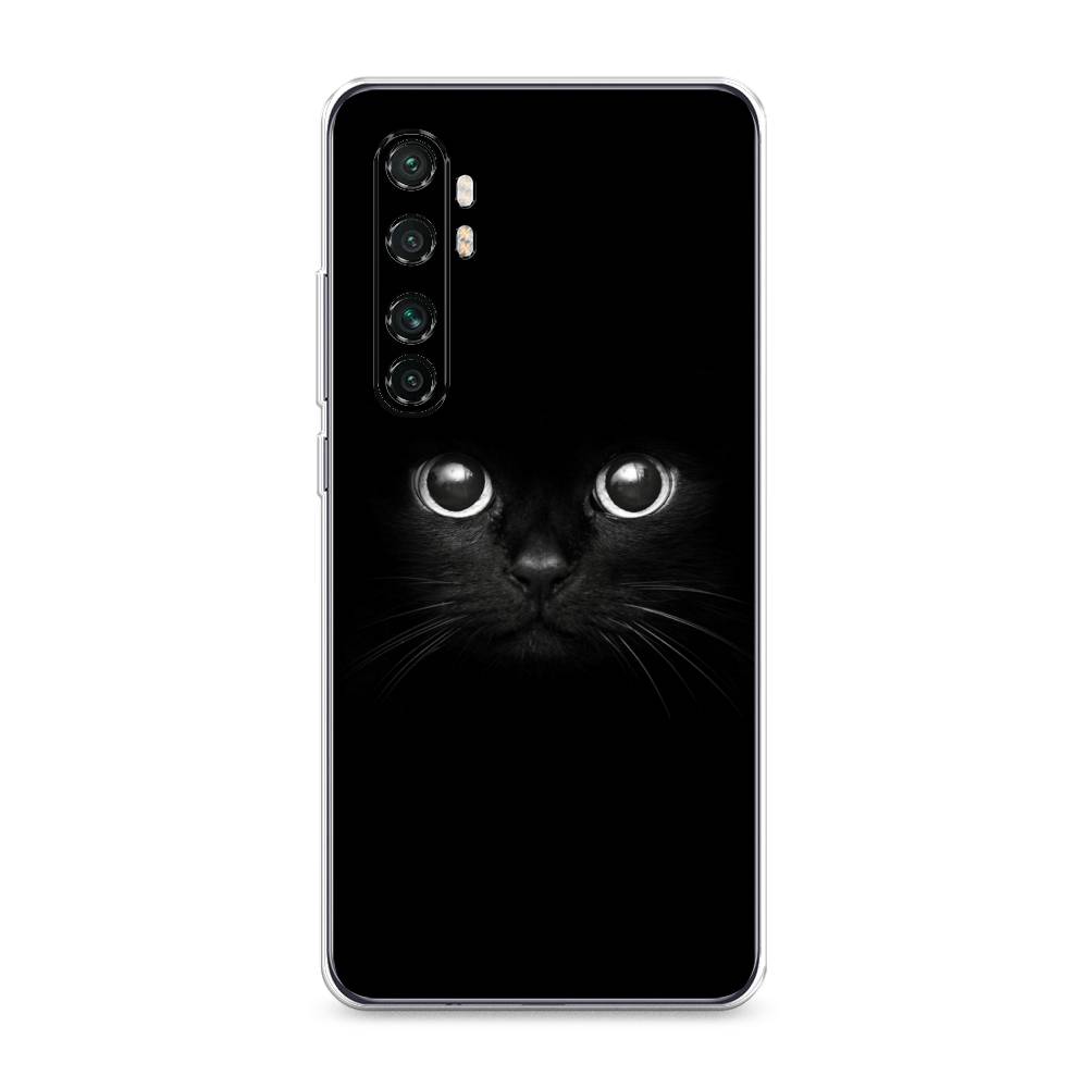 

Чехол Awog на Xiaomi Mi Note 10 lite "Взгляд черной кошки", Разноцветный, 38450-1