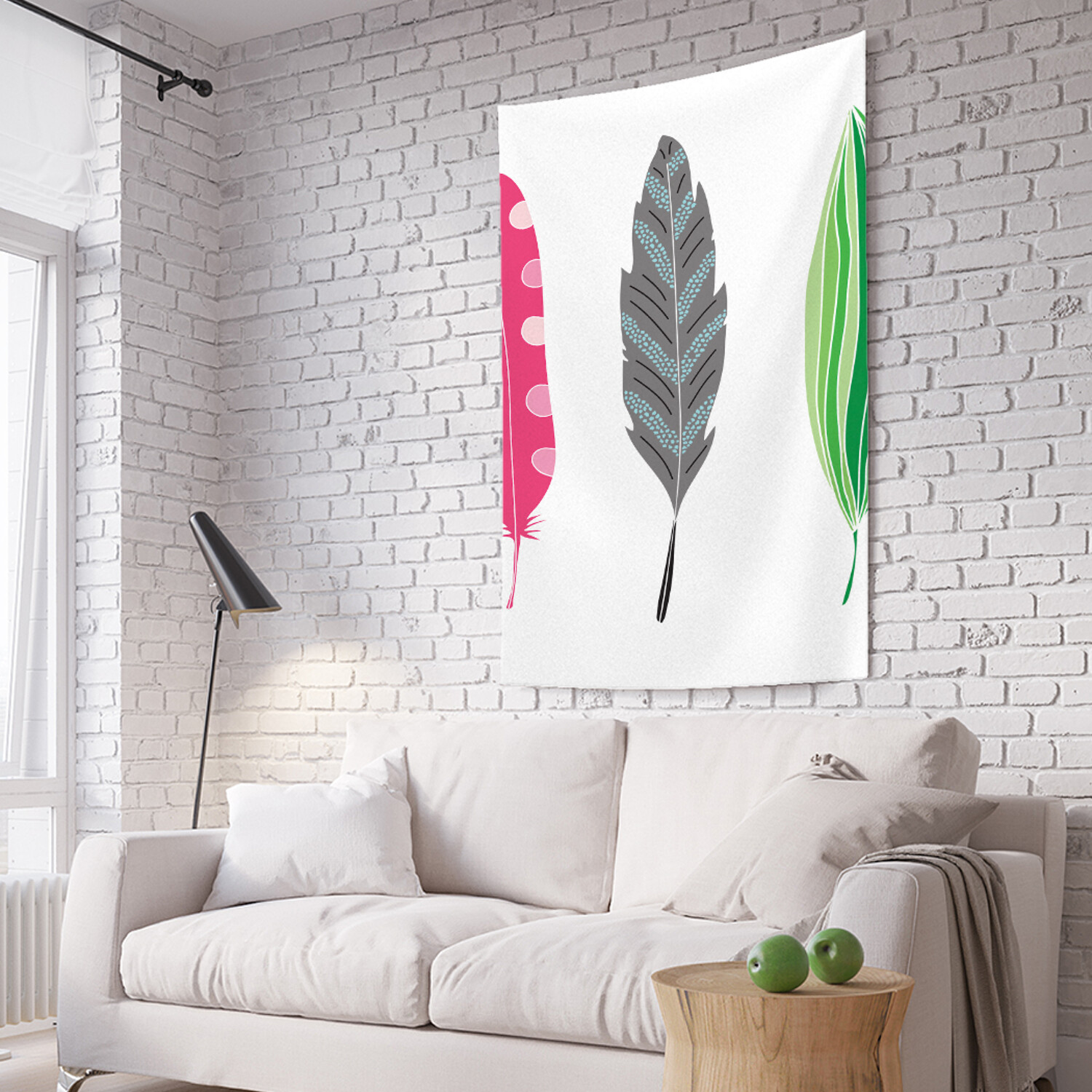 

Вертикальное фотопанно на стену JoyArty Красивые перья 150x200 см, Красивые перья