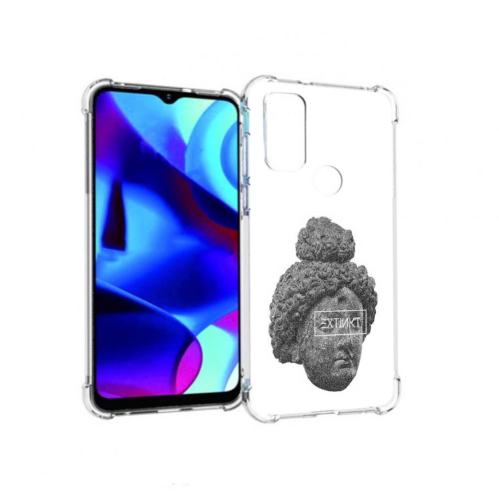 

Чехол MyPads Tocco для Motorola Moto G каменное лицо девушки (PT227075.349.383), Прозрачный, Tocco