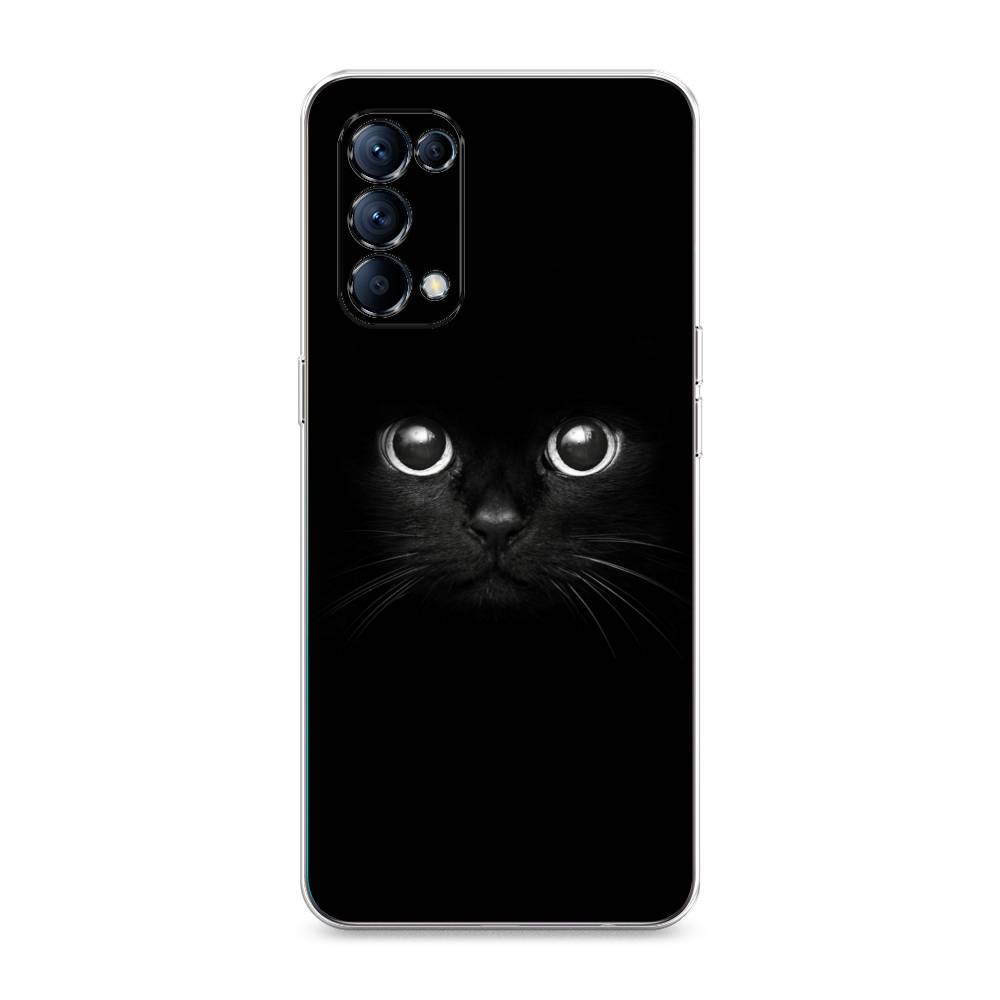

Чехол Awog на Oppo Reno 5 "Взгляд черной кошки", Разноцветный, 255250-1