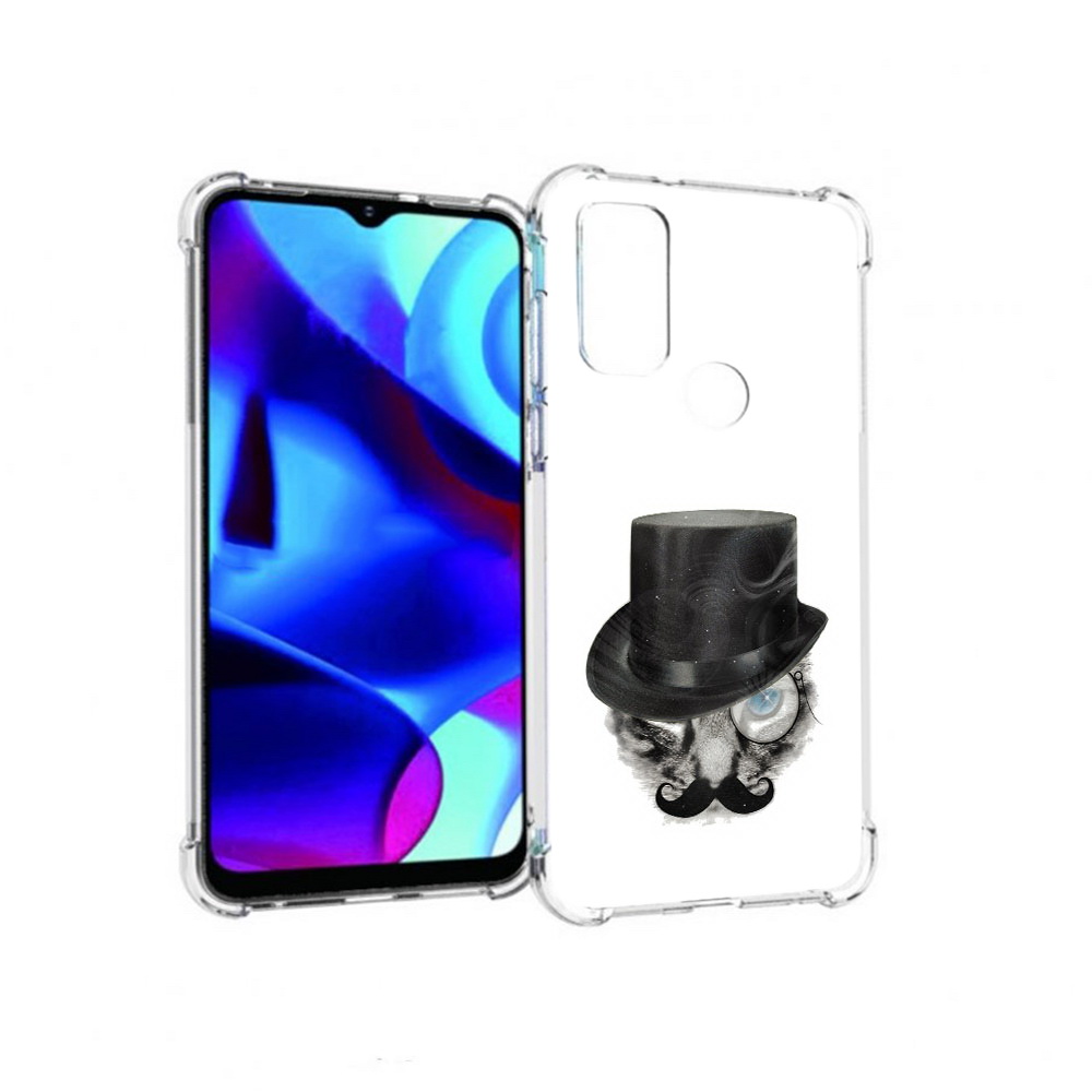 

Чехол MyPads Tocco для Motorola Moto G интелегентный кот (PT227075.349.378), Прозрачный, Tocco