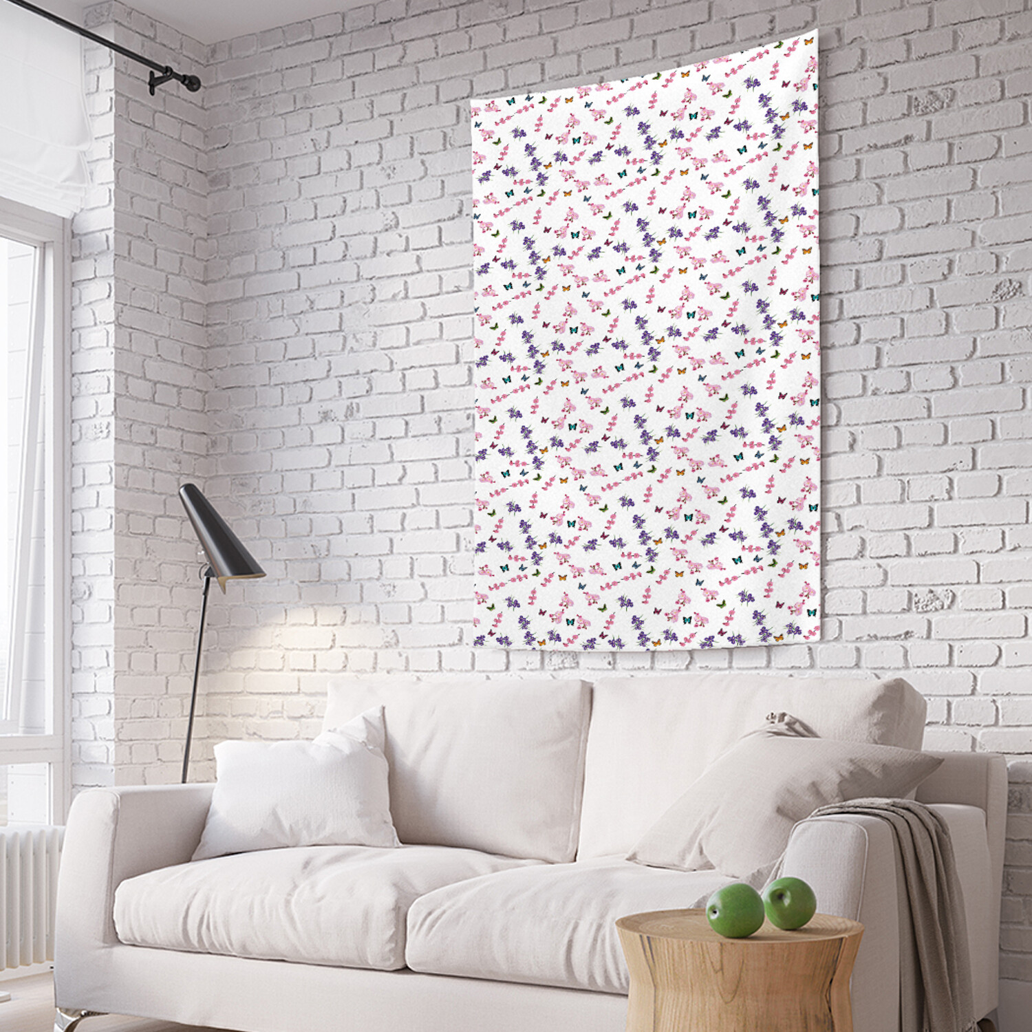 

Вертикальное фотопанно на стену JoyArty Бабочки и васильки 150x200 см, Бабочки и васильки