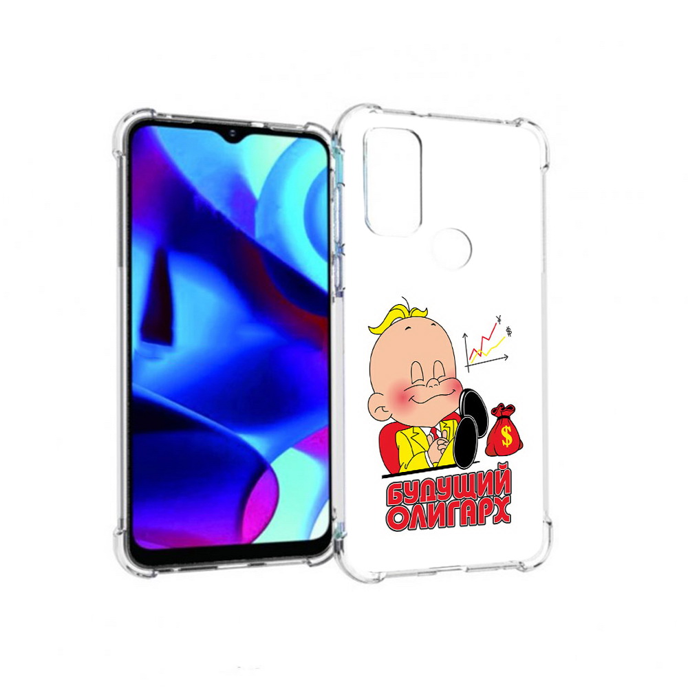 

Чехол MyPads Tocco для Motorola Moto G Будущий олигарх (PT227075.349.37), Прозрачный, Tocco