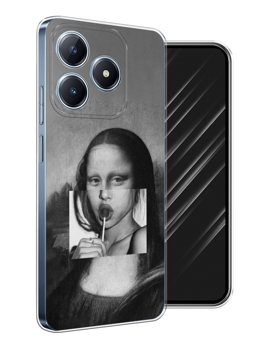 

Чехол Awog на Realme C63 "Mona Lisa sucking lollipop", Серый, 2517350-1