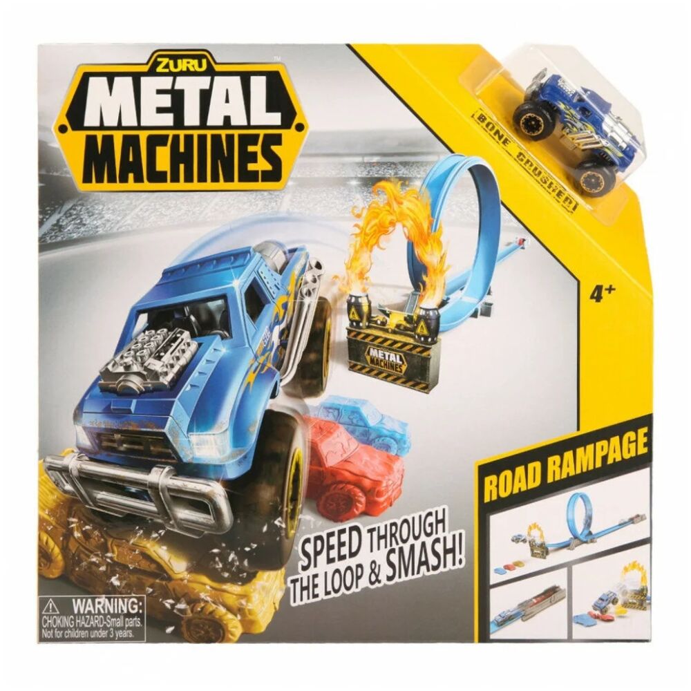 Игровой набор Zuru Metal Machines трек с машинкой 6701 трек мини с катапультой с машинкой технопарк