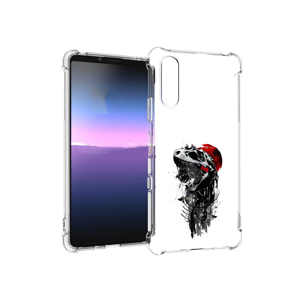 

Чехол MyPads Tocco для Sony Xperia 10 III вымерший динозавр (PT161504.223.284), Прозрачный, Tocco