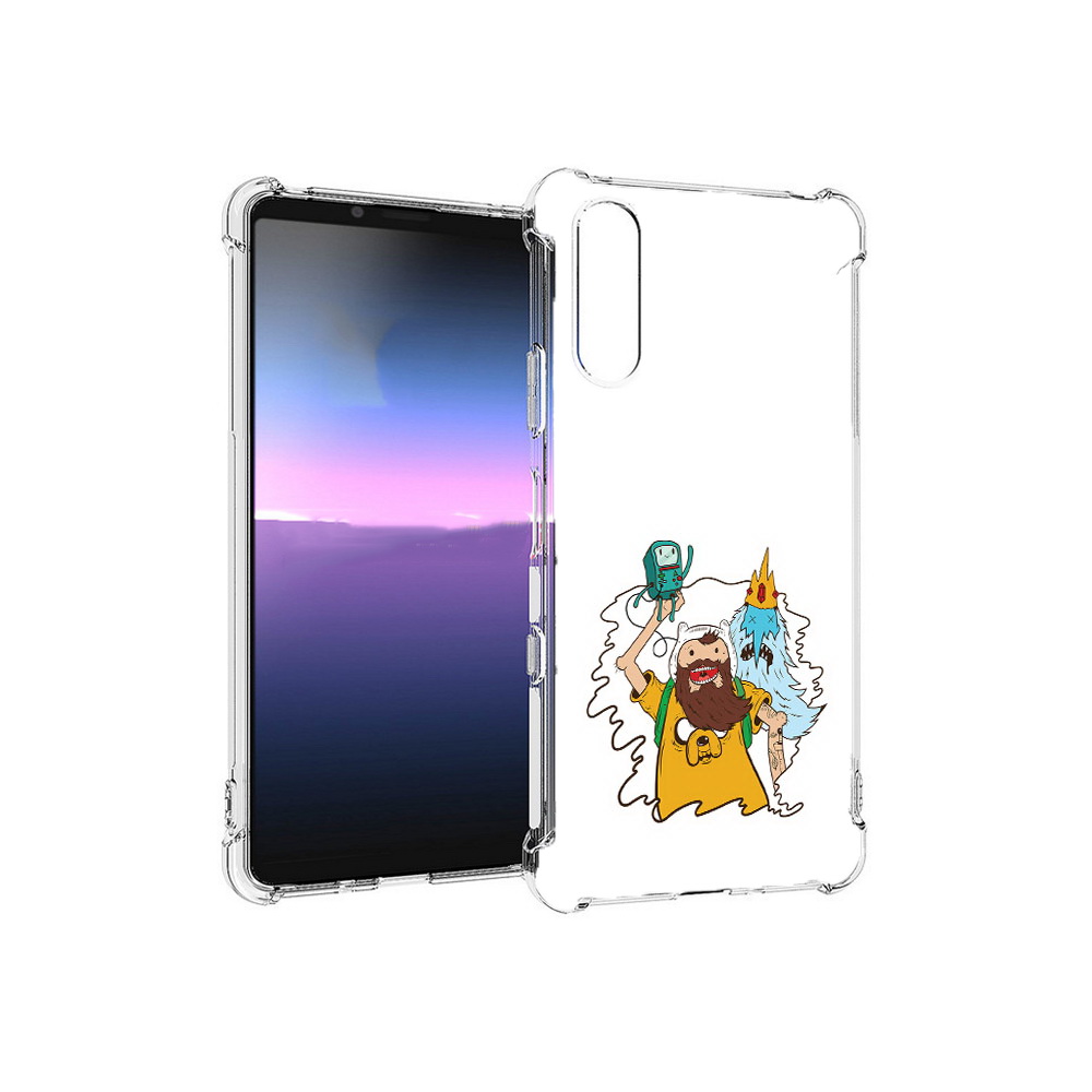 

Чехол MyPads Tocco для Sony Xperia 10 III время приключений старый Финн (PT161504.223.279), Прозрачный, Tocco