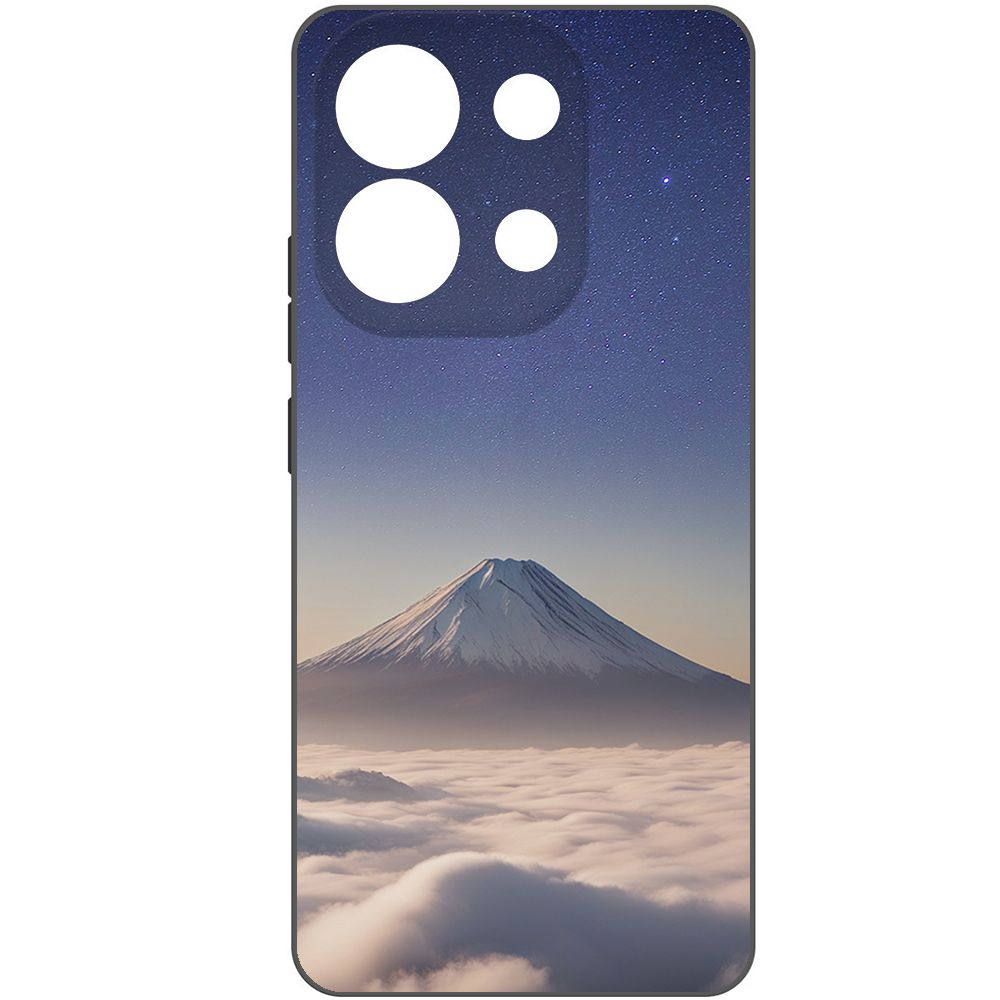 

Чехол-накладка Krutoff Soft Case Япония, Фудзияма для Xiaomi Redmi Note 13 4G черный