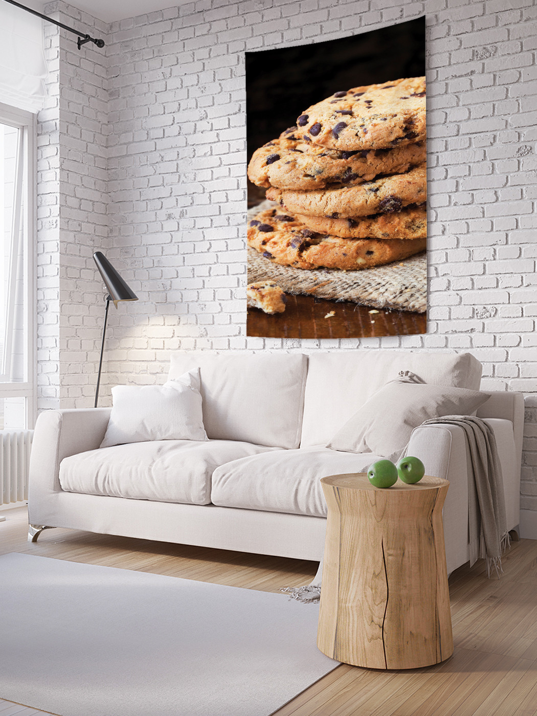 фото Вертикальное фотопанно на стену joyarty "печенье с шоколадом", 100x150 см