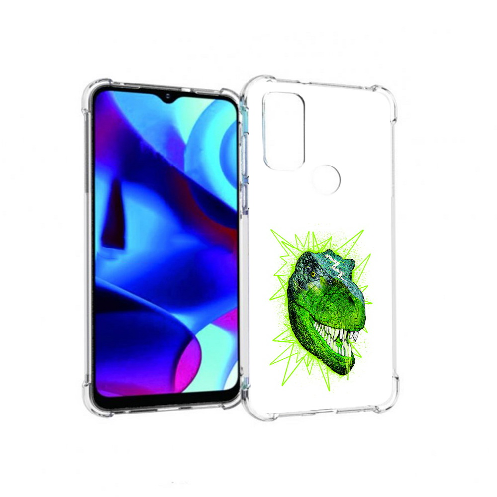 

Чехол MyPads Tocco для Motorola Moto G зеленый динозавр (PT227075.349.358), Прозрачный, Tocco